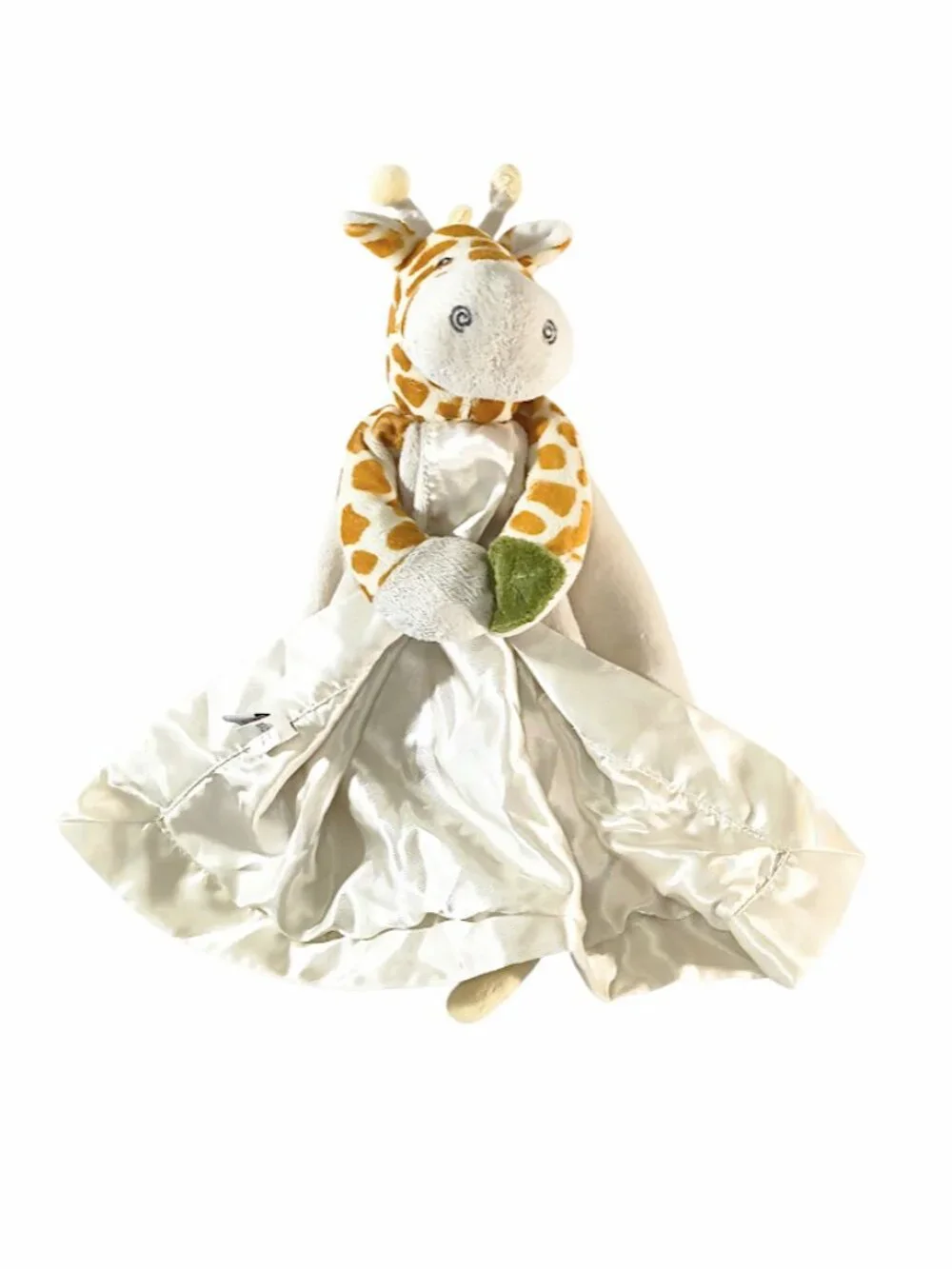 2012 Baby Aspen Safari Giraffe Rattle Satin Lovey Security Blanket 15